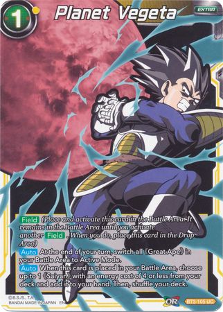 Planet Vegeta (Alternate Art) [BT3-105] | Rock City Comics