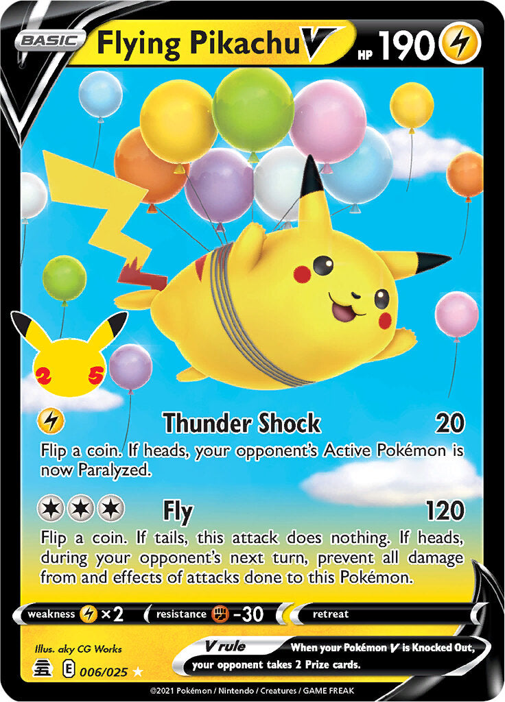 Flying Pikachu V (006/025) [Celebrations: 25th Anniversary] | Rock City Comics