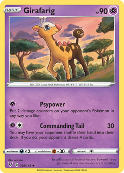 Girafarig (065/185) [Sword & Shield: Vivid Voltage] | Rock City Comics