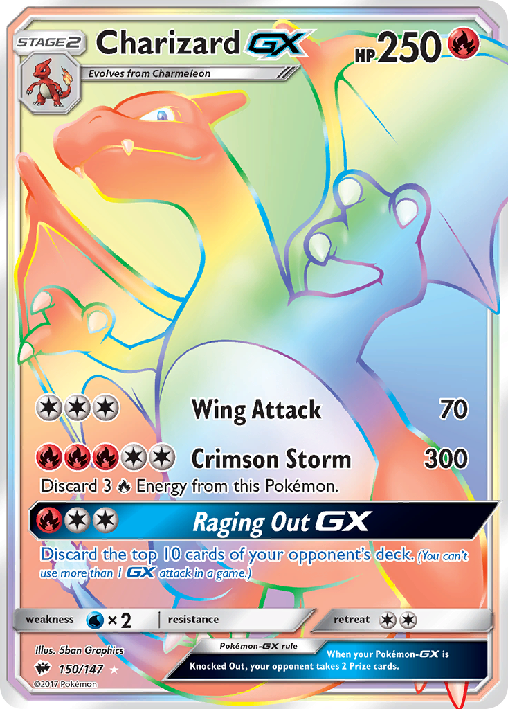 Charizard GX (150/147) [Sun & Moon: Burning Shadows] | Rock City Comics