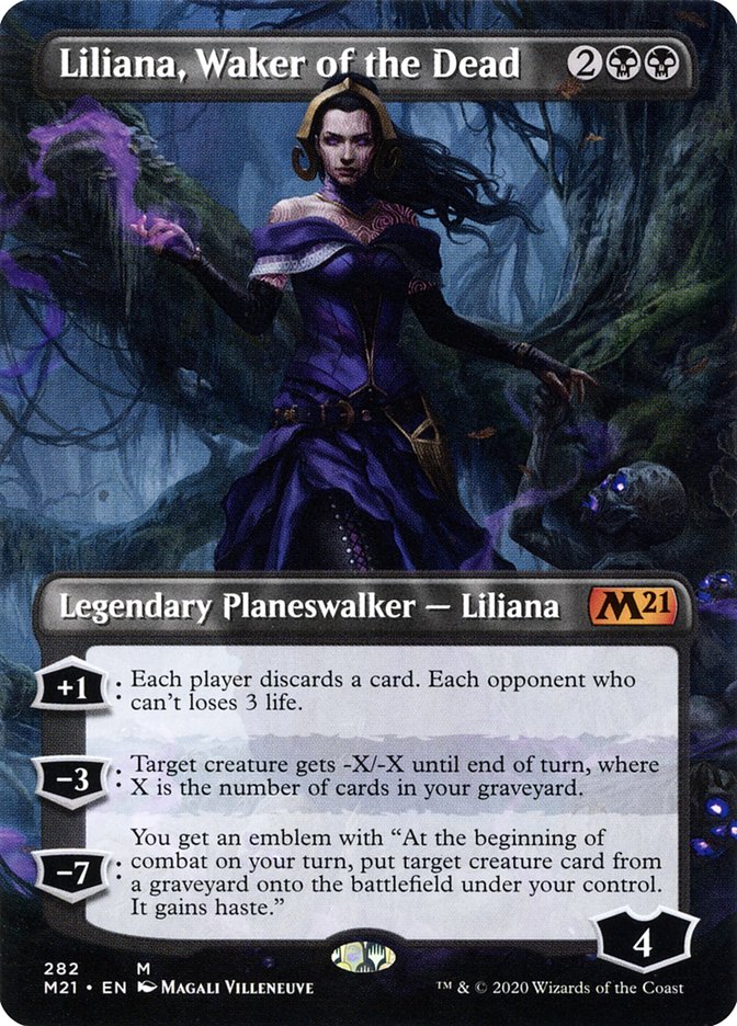 Liliana, Waker of the Dead (Borderless) [Core Set 2021] | Rock City Comics