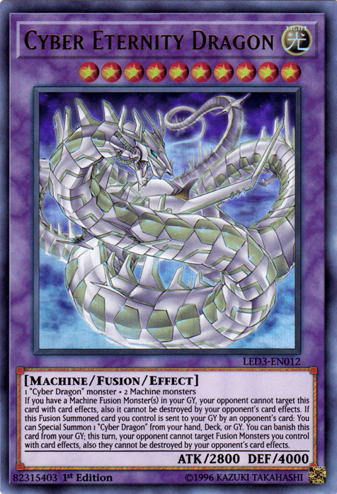 Cyber Eternity Dragon [LED3-EN012] Ultra Rare | Rock City Comics