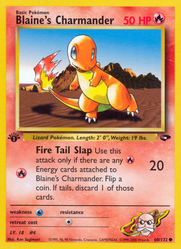 Blaine's Charmander (60/132) [Gym Challenge 1st Edition] | Rock City Comics