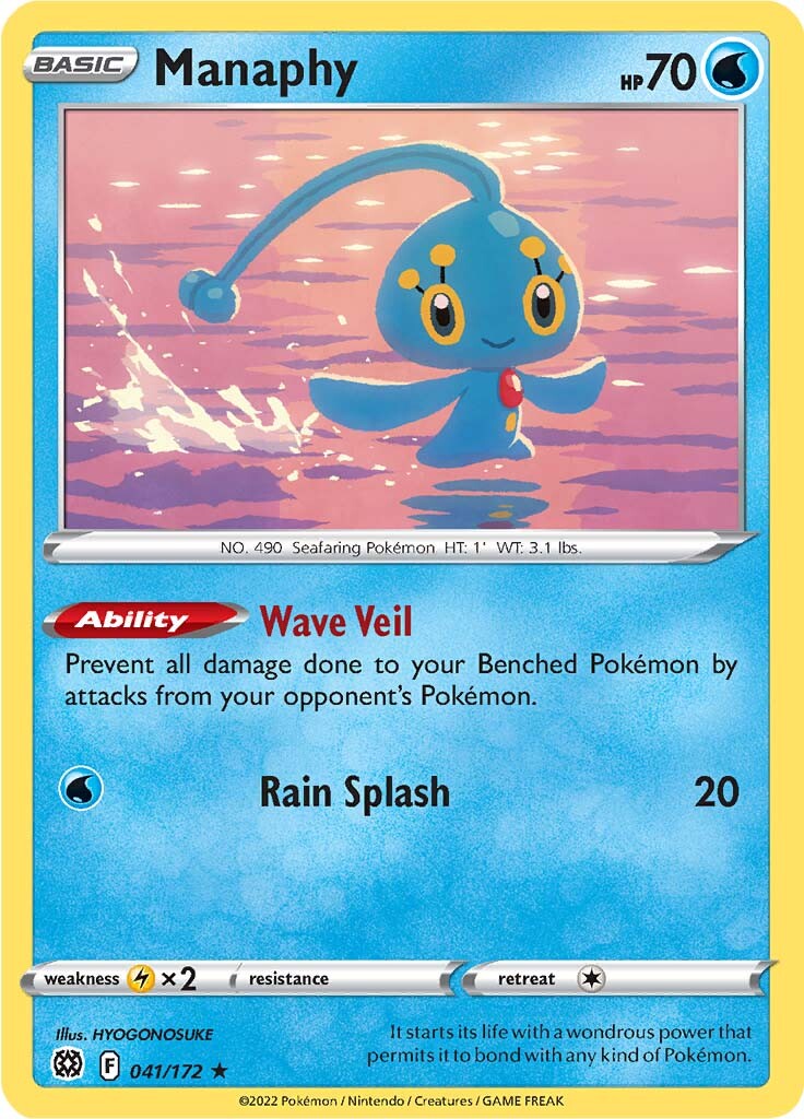 Manaphy (041/172) [Sword & Shield: Brilliant Stars] | Rock City Comics