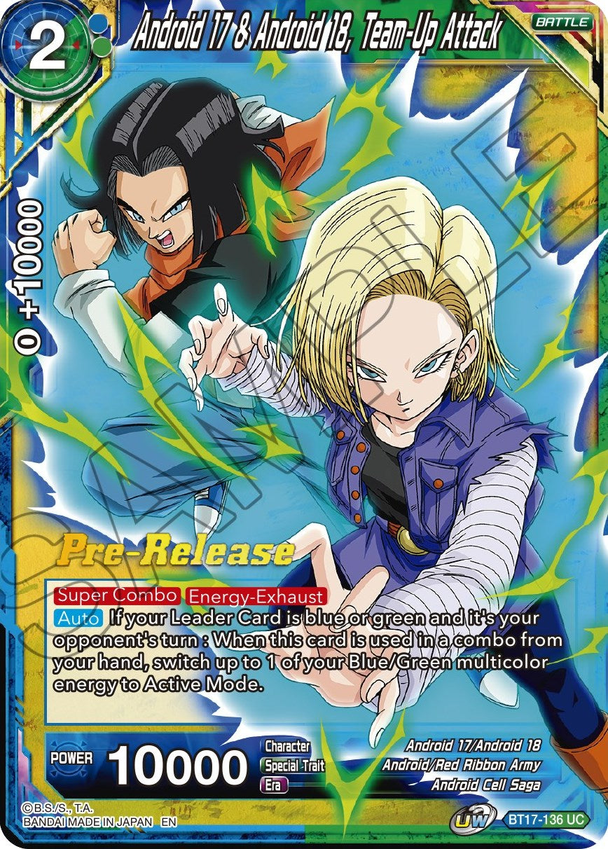 Android 17 & Android 18, Team-Up Attack (BT17-136) [Ultimate Squad Prerelease Promos] | Rock City Comics