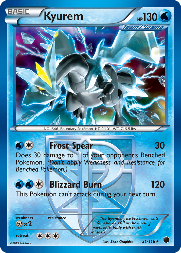 Kyurem (31/116) [Black & White: Plasma Freeze] | Rock City Comics