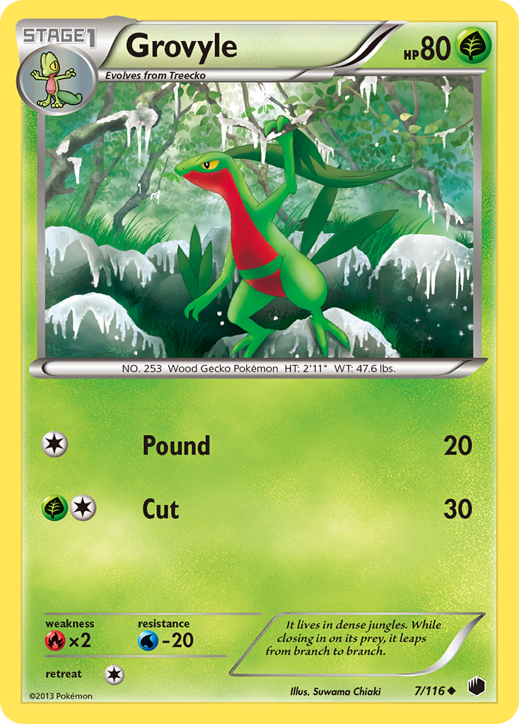 Grovyle (7/116) [Black & White: Plasma Freeze] | Rock City Comics