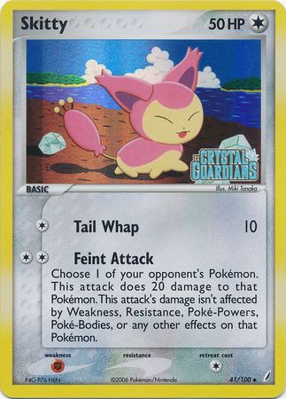 Skitty (41/100) (Stamped) [EX: Crystal Guardians] | Rock City Comics