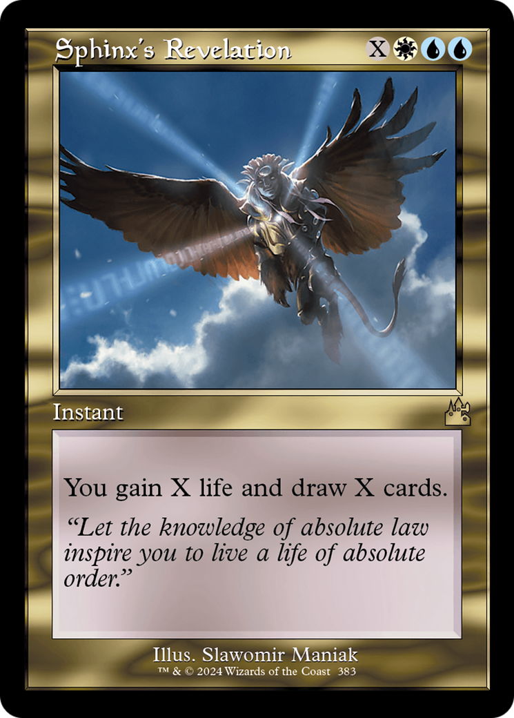 Sphinx's Revelation (Retro Frame) [Ravnica Remastered] | Rock City Comics