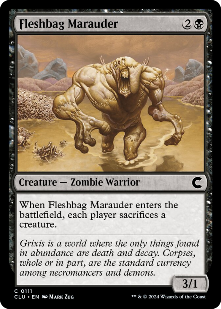 Fleshbag Marauder [Ravnica: Clue Edition] | Rock City Comics