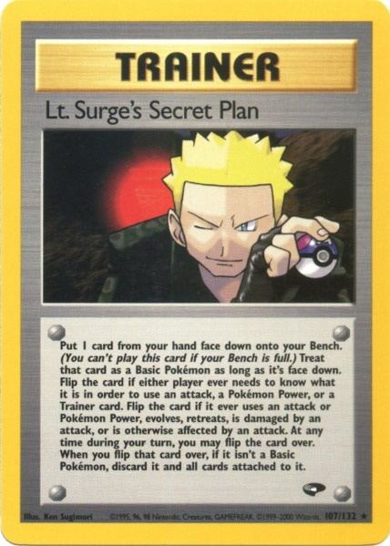 Lt. Surge's Secret Plan (107/132) [Gym Challenge Unlimited] | Rock City Comics