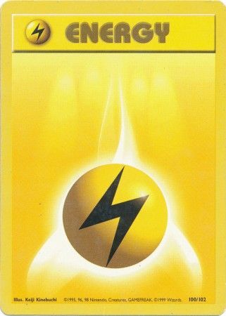 Lightning Energy (100/102) [Base Set Unlimited] | Rock City Comics