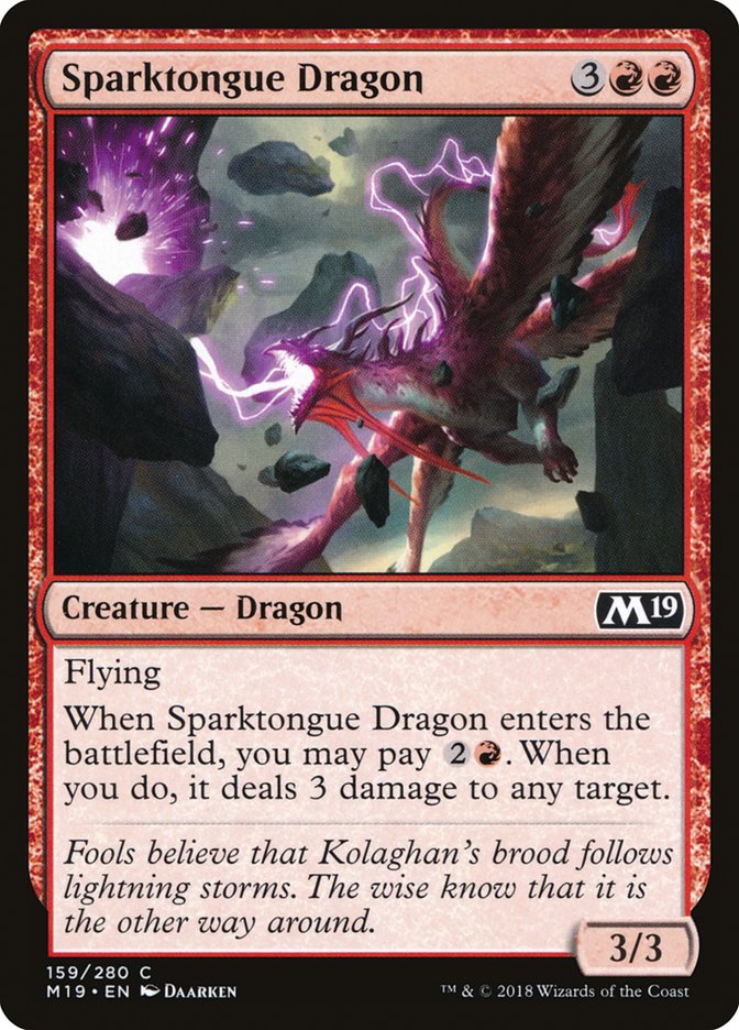 Sparktongue Dragon [Core Set 2019] | Rock City Comics