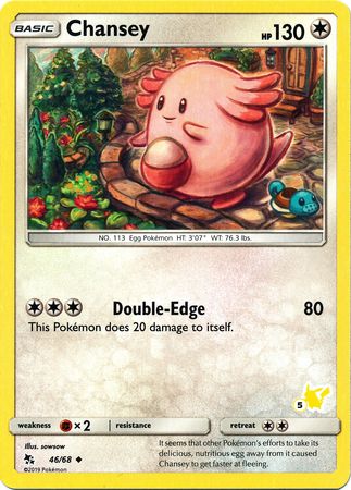 Chansey (46/68) (Pikachu Stamp #5) [Battle Academy 2020] | Rock City Comics