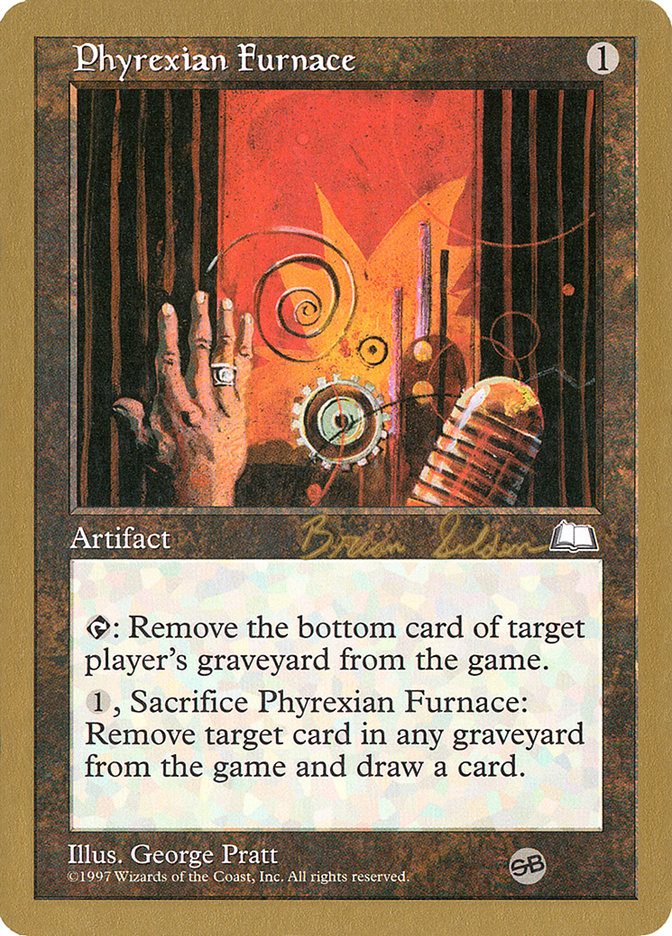 Phyrexian Furnace (Brian Selden) (SB) [World Championship Decks 1998] | Rock City Comics