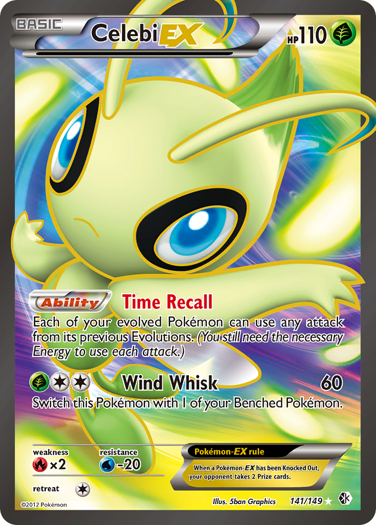 Celebi EX (141/149) [Black & White: Boundaries Crossed] | Rock City Comics