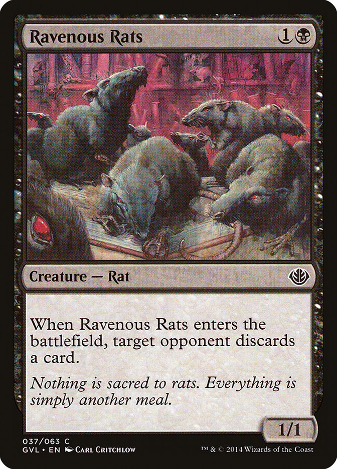 Ravenous Rats (Garruk vs. Liliana) [Duel Decks Anthology] | Rock City Comics