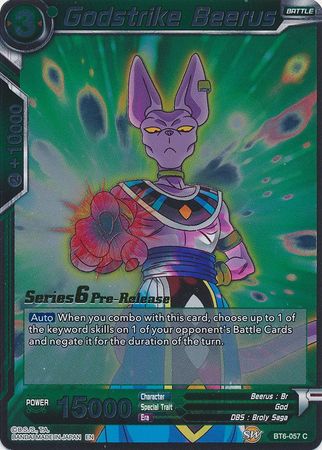 Godstrike Beerus [BT6-057_PR] | Rock City Comics