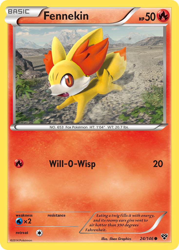 Fennekin (24/146) [XY: Base Set] | Rock City Comics