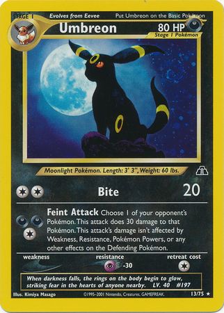 Umbreon (13/75) [Neo Discovery Unlimited] | Rock City Comics