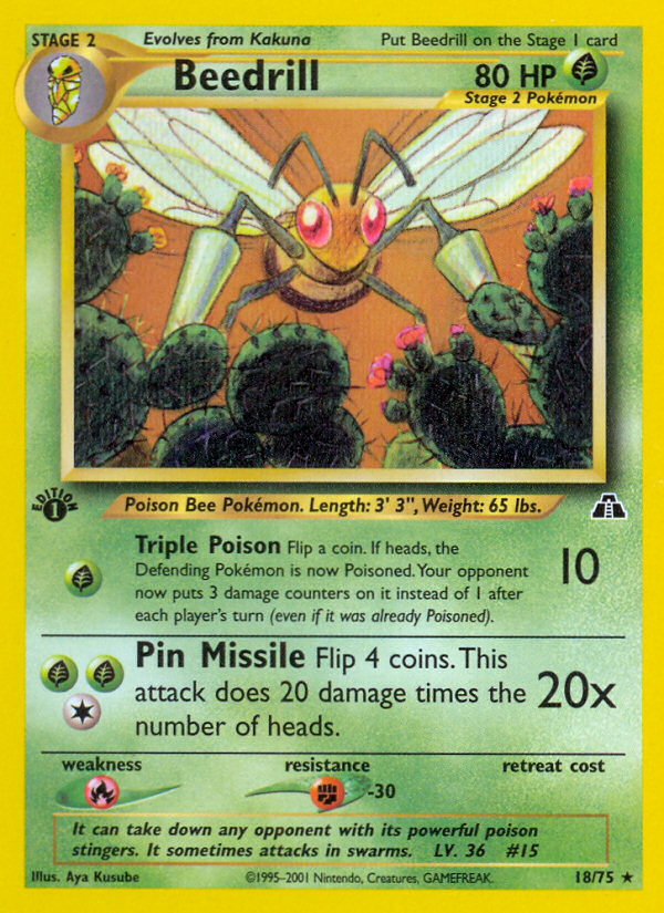 Beedrill (18/75) [Neo Discovery 1st Edition] | Rock City Comics
