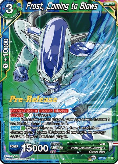Frost, Coming to Blows (BT16-137) [Realm of the Gods Prerelease Promos] | Rock City Comics
