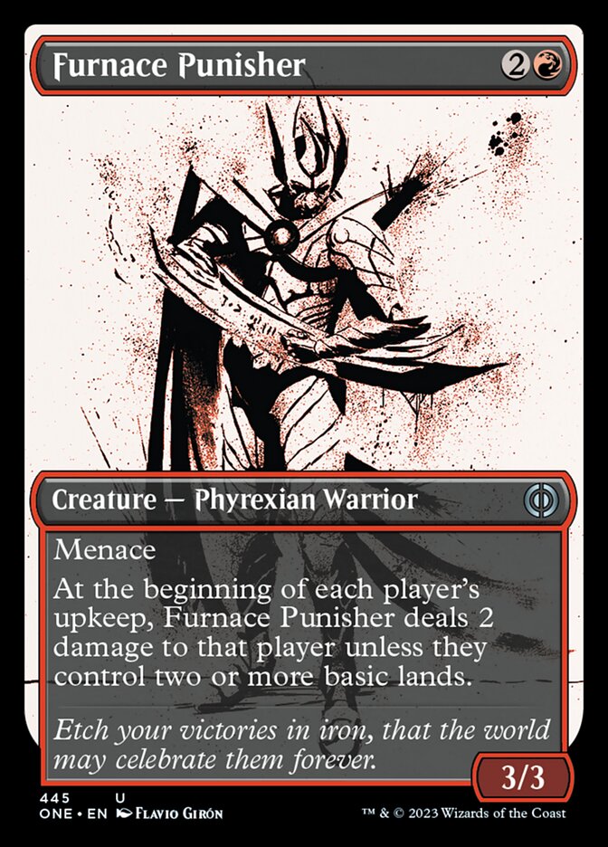 Furnace Punisher (Showcase Ichor Step-and-Compleat Foil) [Phyrexia: All Will Be One] | Rock City Comics