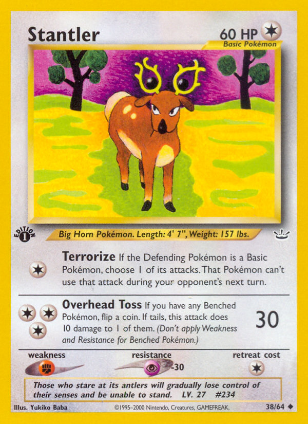 Stantler (38/64) [Neo Revelation 1st Edition] | Rock City Comics