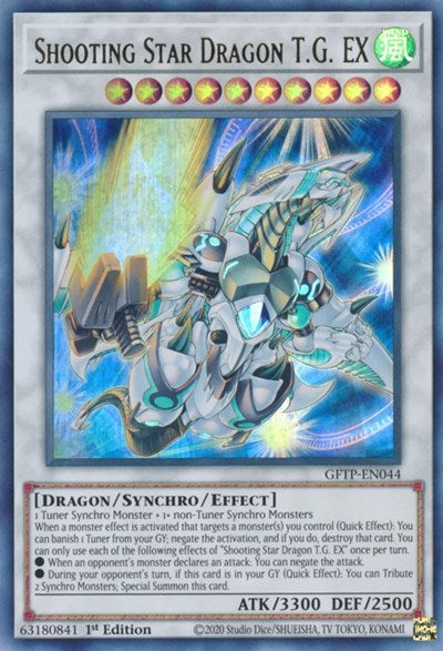 Shooting Star Dragon T.G. EX [GFTP-EN044] Ultra Rare | Rock City Comics