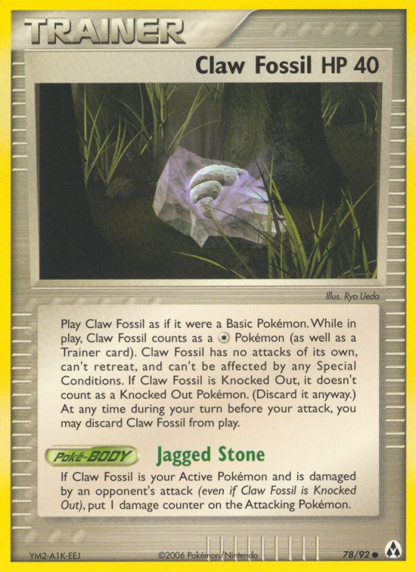 Claw Fossil (78/92) [EX: Legend Maker] | Rock City Comics