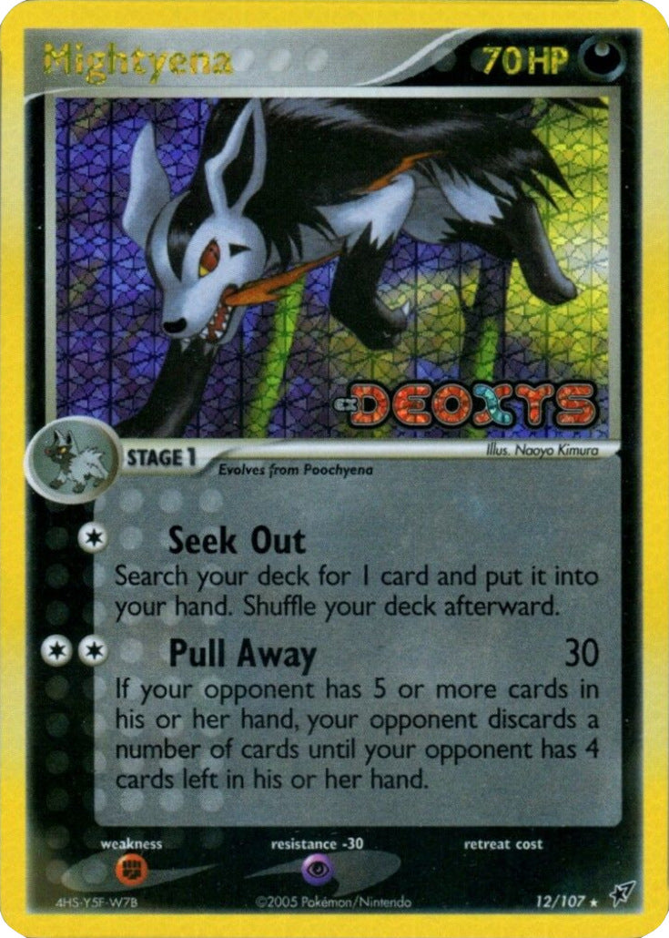 Mightyena (12/107) (Stamped) [EX: Deoxys] | Rock City Comics