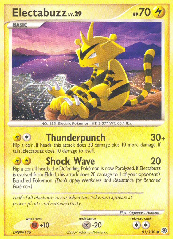 Electabuzz (81/130) [Diamond & Pearl: Base Set] | Rock City Comics