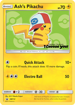 Ash's Pikachu (SM112) [Sun & Moon: Black Star Promos] | Rock City Comics