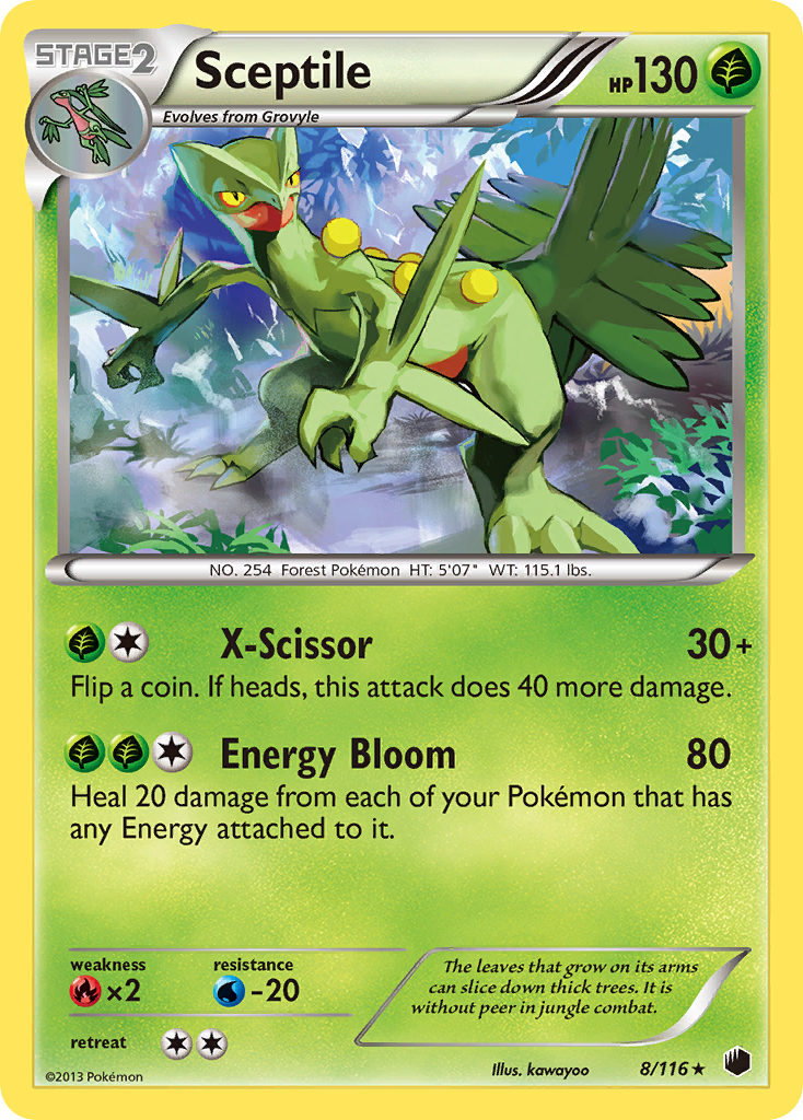 Sceptile (8/116) [Black & White: Plasma Freeze] | Rock City Comics