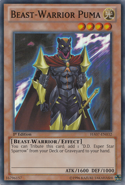 Beast-Warrior Puma [HA07-EN032] Super Rare | Rock City Comics