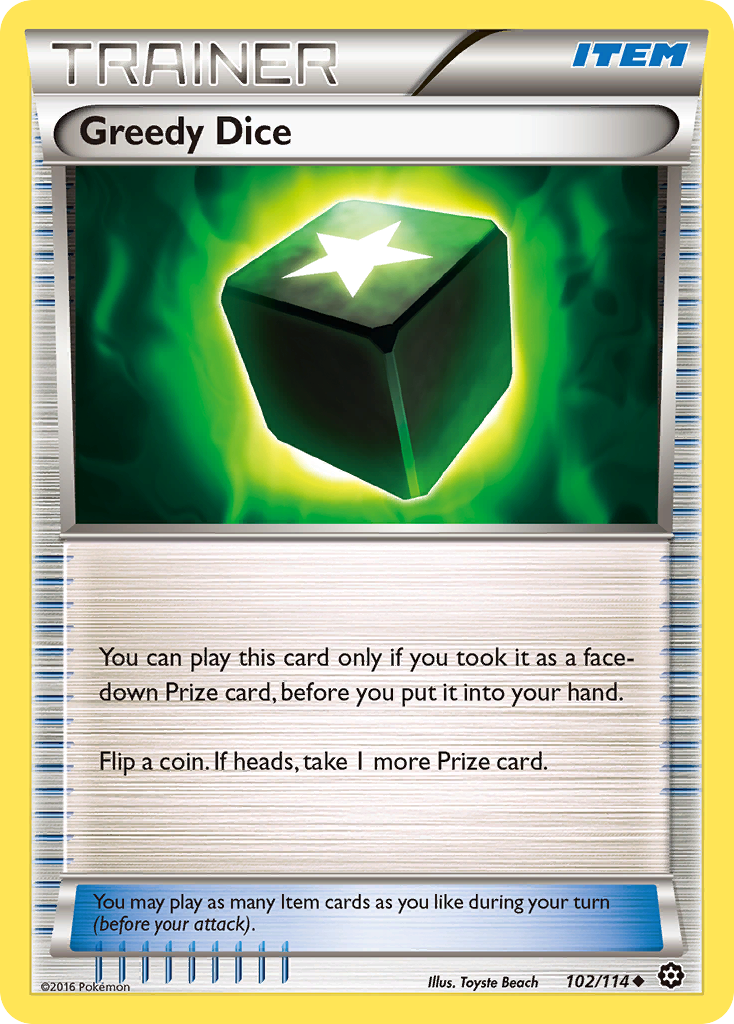 Greedy Dice (102/114) [XY: Steam Siege] | Rock City Comics