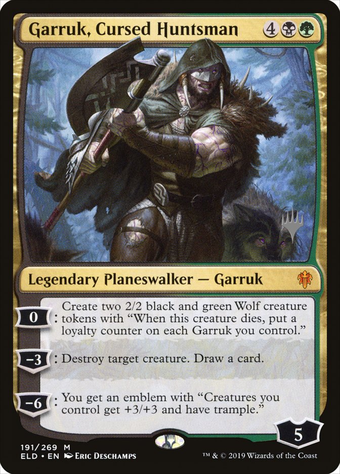 Garruk, Cursed Huntsman (Promo Pack) [Throne of Eldraine Promos] | Rock City Comics