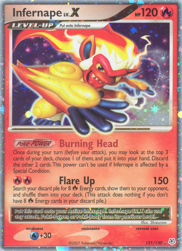 Infernape LV.X (121/130) [Diamond & Pearl: Base Set] | Rock City Comics