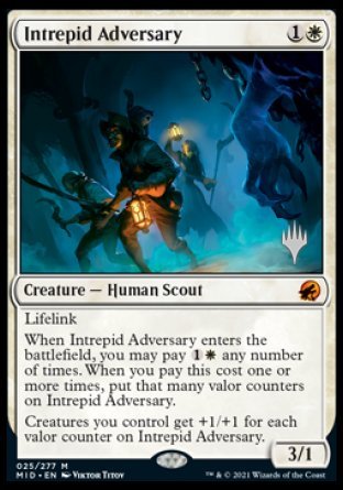 Intrepid Adversary (Promo Pack) [Innistrad: Midnight Hunt Promos] | Rock City Comics