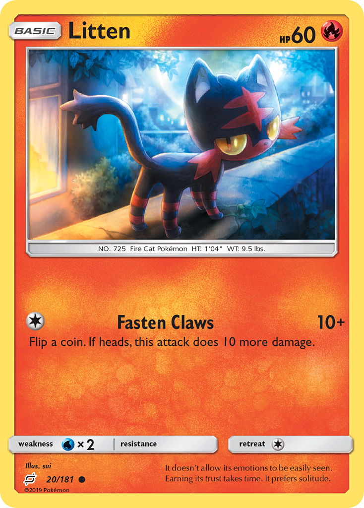 Litten (20/181) [Sun & Moon: Team Up] | Rock City Comics