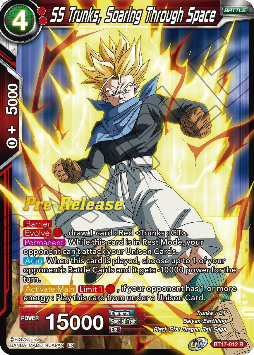 SS Trunks, Soaring Through Space (BT17-012) [Ultimate Squad Prerelease Promos] | Rock City Comics