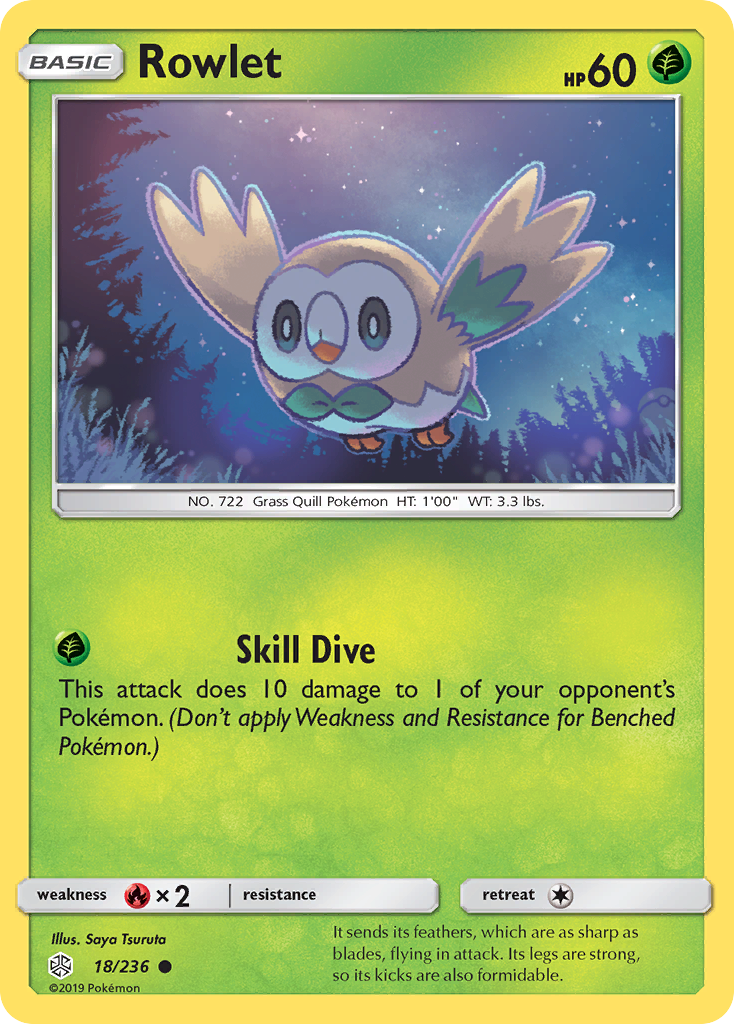 Rowlet (18/236) [Sun & Moon: Cosmic Eclipse] | Rock City Comics