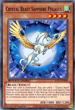 Crystal Beast Sapphire Pegasus [SGX1-ENF08] Common | Rock City Comics