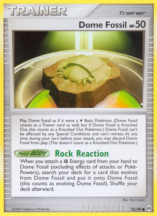 Dome Fossil (92/99) [Platinum: Arceus] | Rock City Comics