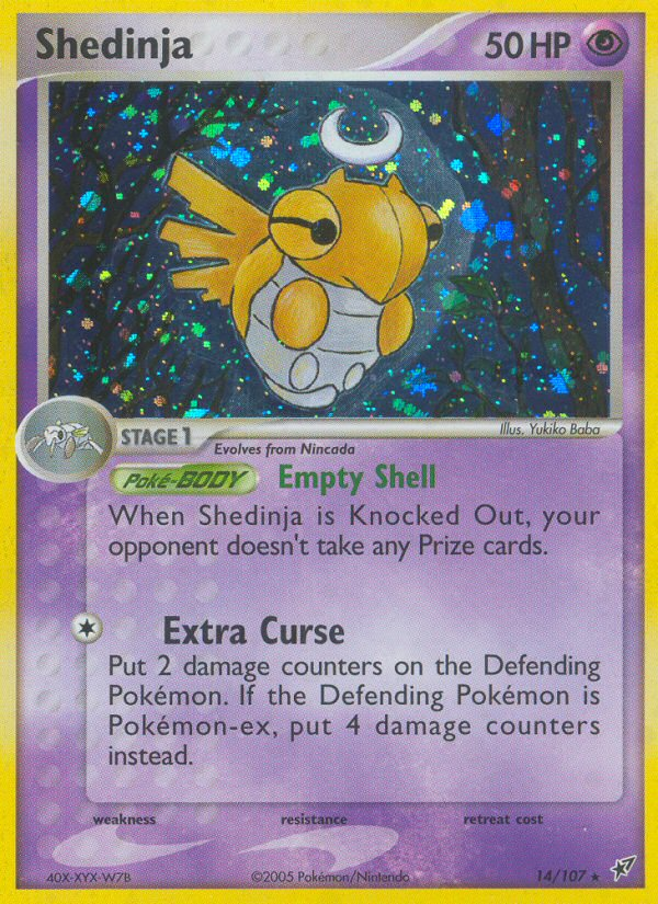 Shedinja (14/107) [EX: Deoxys] | Rock City Comics