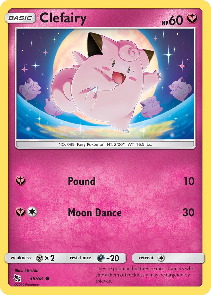 Clefairy (39/68) [Sun & Moon: Hidden Fates] | Rock City Comics