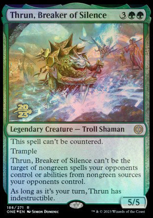 Thrun, Breaker of Silence [Phyrexia: All Will Be One Prerelease Promos] | Rock City Comics