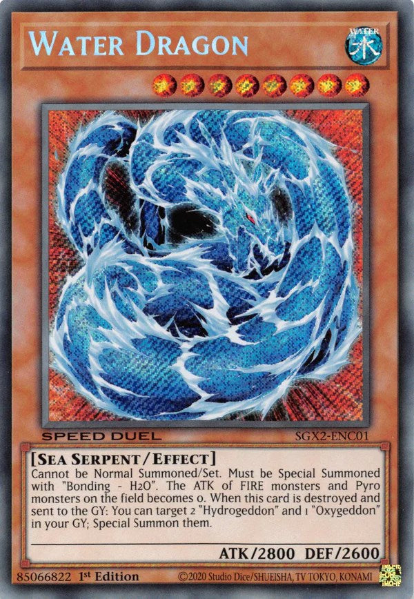 Water Dragon [SGX2-ENC01] Secret Rare | Rock City Comics