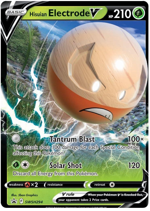 Hisuian Electrode V (SWSH294) (Jumbo Card) [Sword & Shield: Black Star Promos] | Rock City Comics