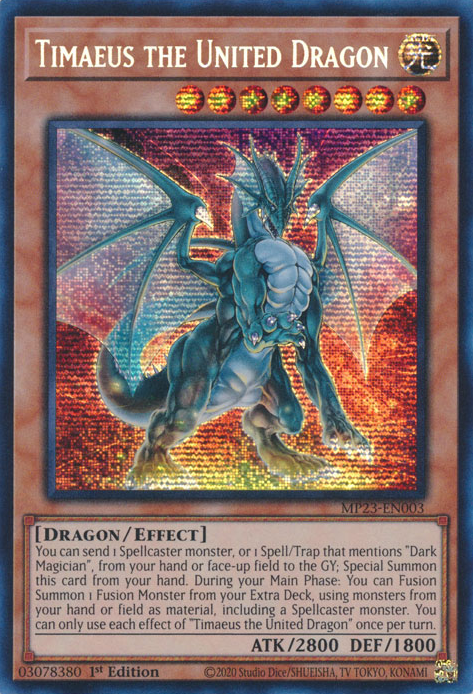 Timaeus the United Dragon [MP23-EN003] Prismatic Secret Rare | Rock City Comics